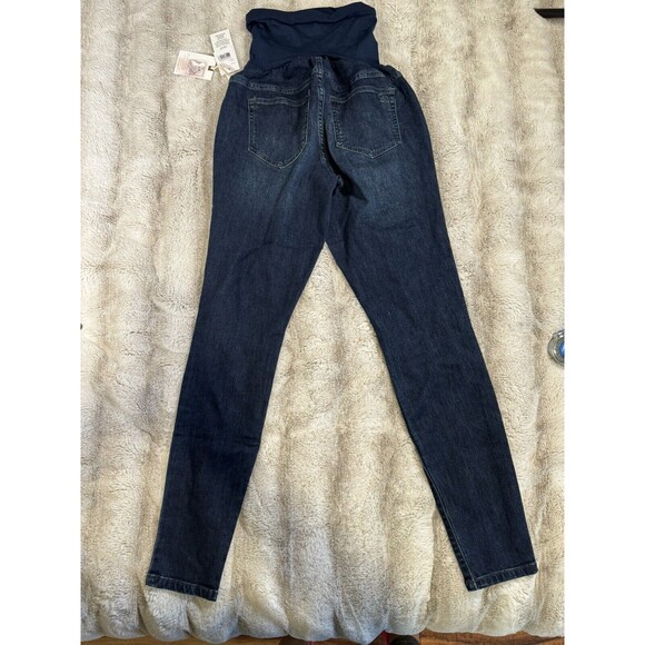 Jessica Simpson Maternity Skinny Jeans Womens Small Blue Dark Denim Comfortable - Picture 11 of 13